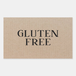 Glutenfreie Allergie Sicher kulinarisch Rechteckiger Aufkleber