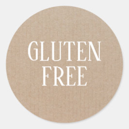 Glutenfreie Allergie Sicher kulinarisch Runder Aufkleber