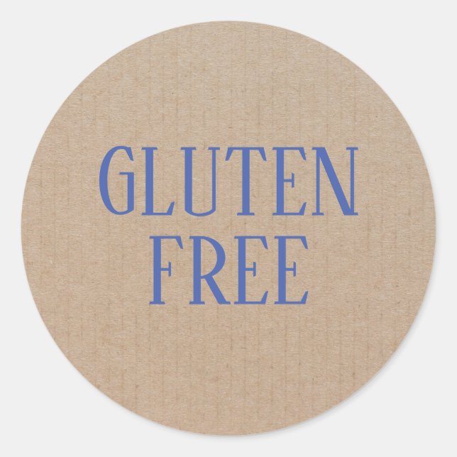 Glutenfreie Allergie Sicher kulinarisch Runder Aufkleber (Vorderseite)