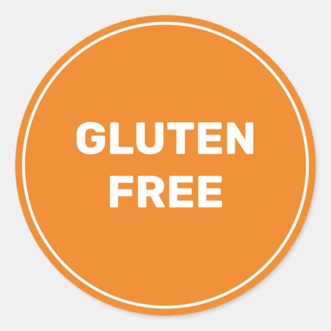 Glutenfreie Allergie Sicher kulinarisch Runder Aufkleber (Vorderseite)