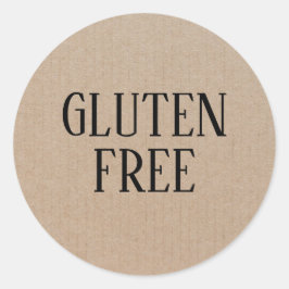 Glutenfreie Allergie Sicher kulinarisch Runder Aufkleber