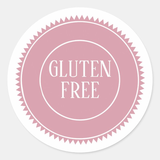 Glutenfreie Allergie Sicheres Vintages Fahrzeug Runder Aufkleber (Vorderseite)
