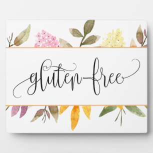 Glutenfreie Blumentablette mit leichter Plaque Fotoplatte