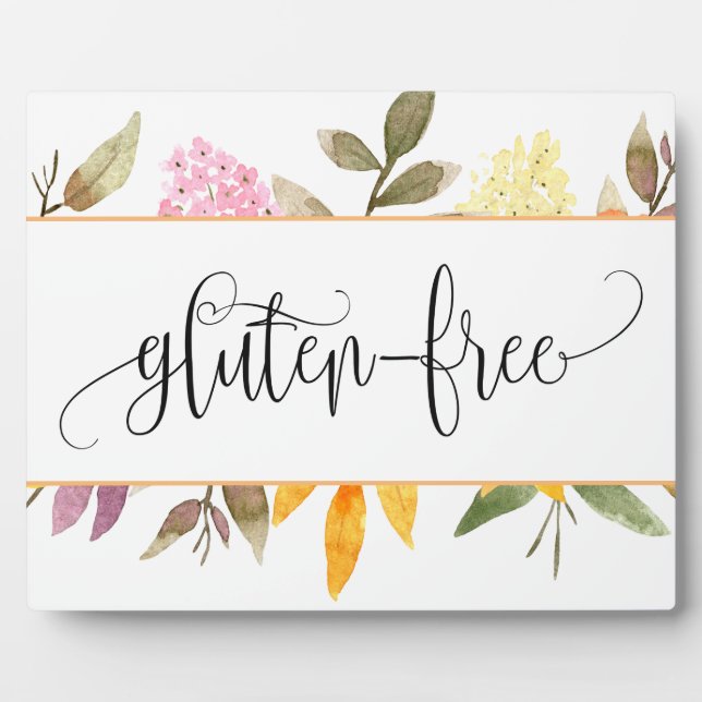 Glutenfreie Blumentablette mit leichter Plaque Fotoplatte (Vorderseite)