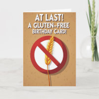 Glutenfreie Getreide-Geburtstagskarte