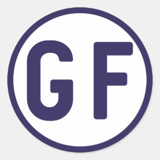 glutenfreie GF Circle Shaper Stickers