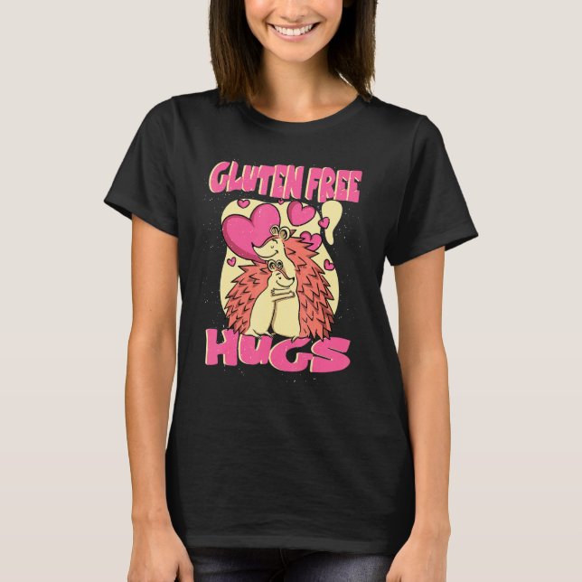 Glutenfreie Hugs Celiac-Krankheit T-Shirt (Vorderseite)