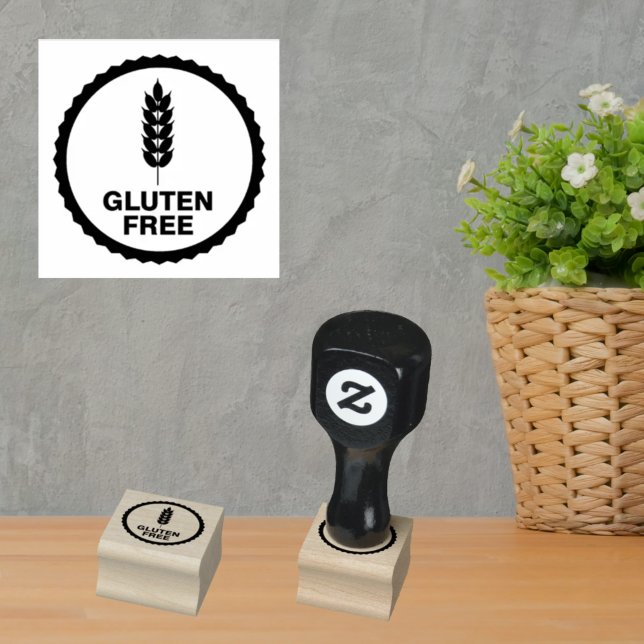 glutenfreie Kennzeichnung für Lebensmittelherstell Gummistempel (Von Creator hochgeladen)