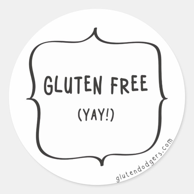 Glutenfreie Kleber Runder Aufkleber (Vorderseite)