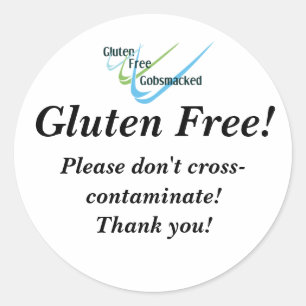 Glutenfreie Kleber Runder Aufkleber