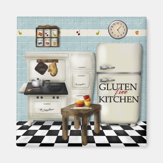 Glutenfreie Küche - Aquamarines bkg Magnet (Vorne)