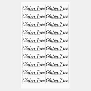 Glutenfreie Küchensiegel   Bereitstellung von Etik Etiketten
