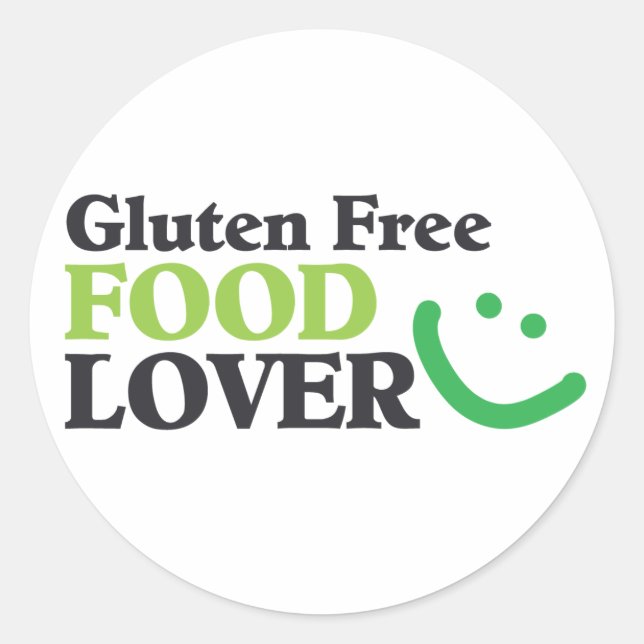 Glutenfreie Lebensmittel Runder Aufkleber (Vorderseite)