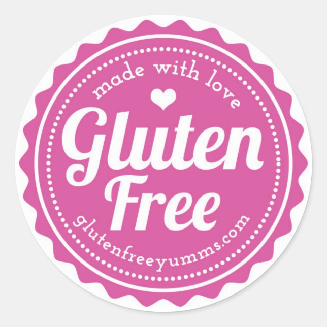 Glutenfreie Sticker — hergestellt aus Liebe (Vorderseite)