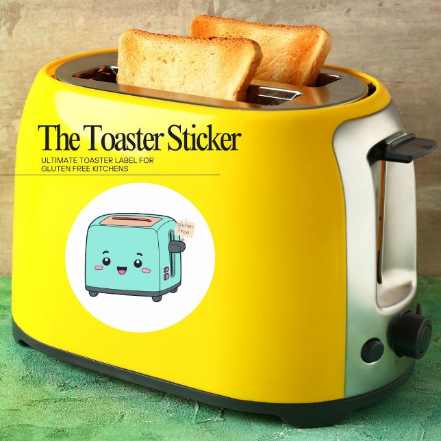 Glutenfreie Toaster-Aufkleber | Küchen-Labels Runder Aufkleber (Von Creator hochgeladen)