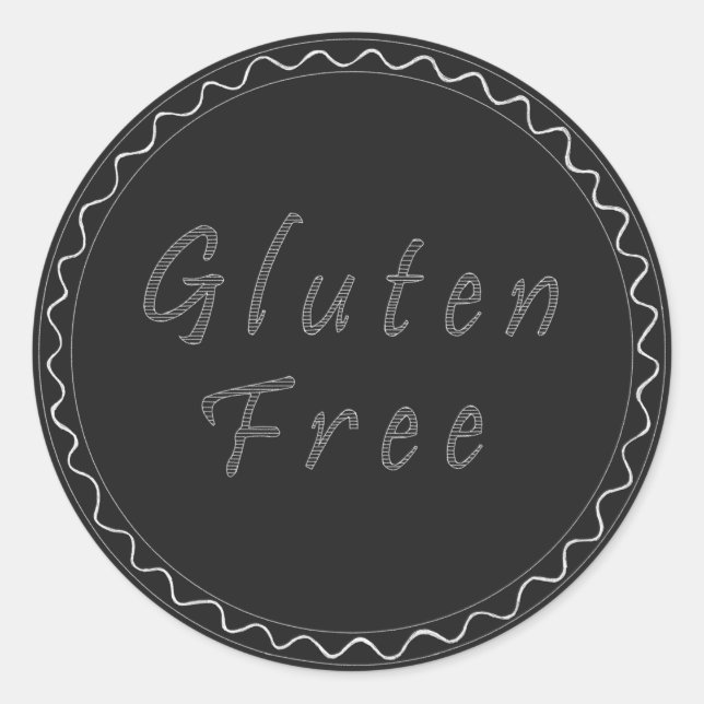 Glutenfreier Aufkleber für Tafeln (Vorderseite)