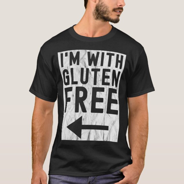 Glutenfreier Lifestyle Weiße Celiac-Krankheit Awar T-Shirt (Vorderseite)