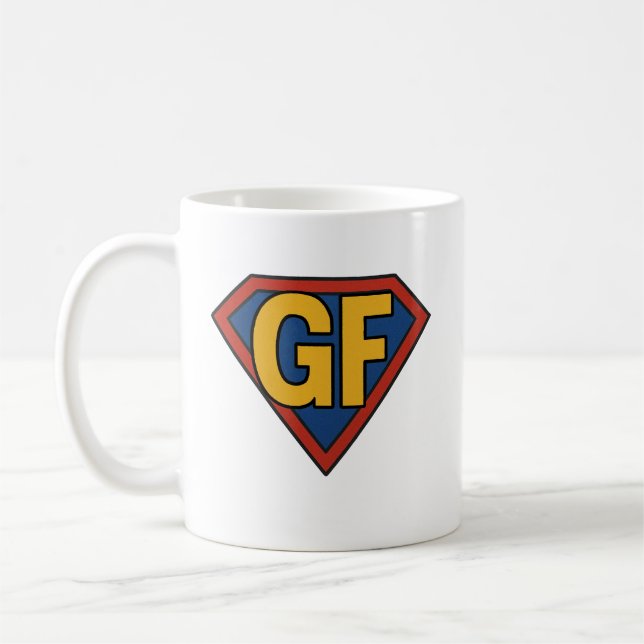 Glutenfreier Superheld Kaffeetasse (Links)