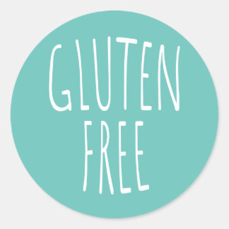 Glutenfreier Text Klassischer Rundkleber Runder Aufkleber