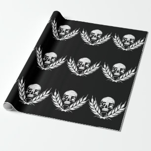 Glutenfreies Cooles Schädelgeschenk Geschenkpapier