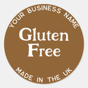 Glutenfreies Gluten Allergy Packaging Label Runder Aufkleber