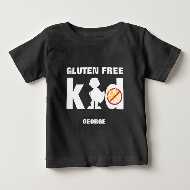 Glutenfreies Kid Super Boy Celiac Shirt (Vorderseite)