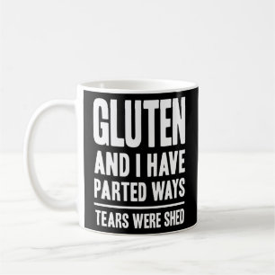 Glutenfreies Sprichwort Allergie Intoleranz Celiac Kaffeetasse