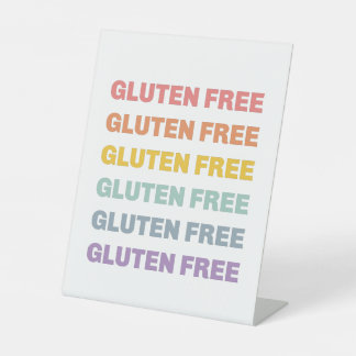 Glutenfreies Zeichen Sockelschild