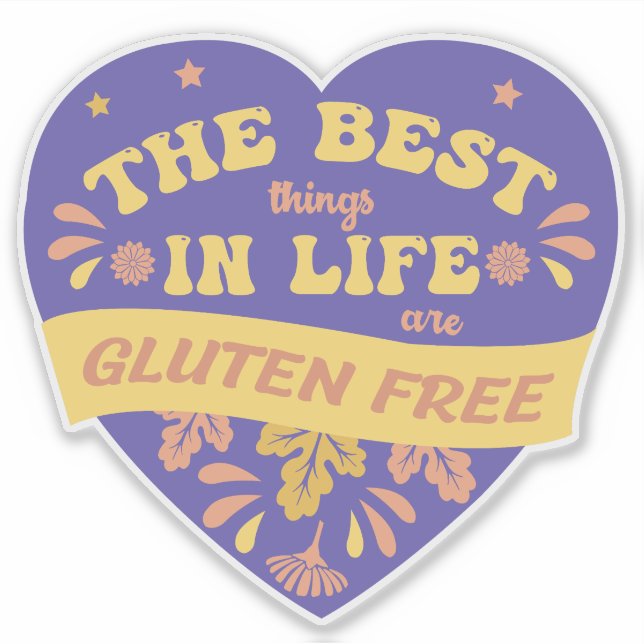 Glutenfreies Zitat Spaß Celiac Coeliac Aufkleber (Vorderseite)