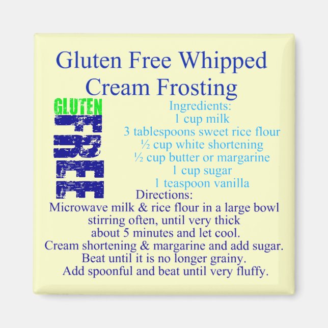 Glutenfreies Zuckerguss Rezept Magnet (Vorne)