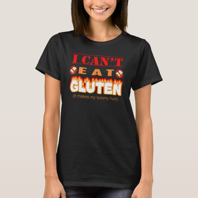 Glutenunverträglichkeit bei der Sonne Ich kann Glu T-Shirt (Vorderseite)