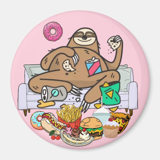 Gluttony Sloth Magnet (Vorne)