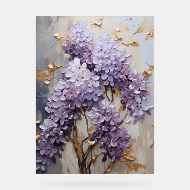 Glycine - Fleurs en empâtement (Recto)
