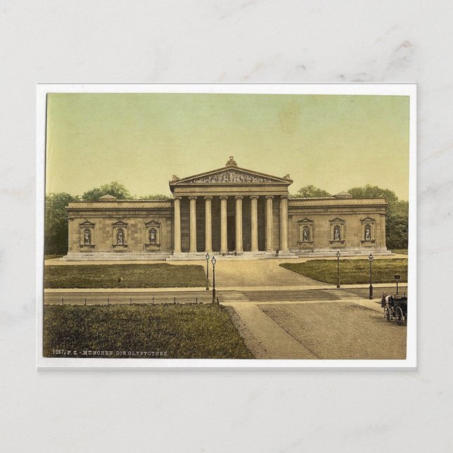 Glypothek (Kunstgalerie), München, Bayern, Deutsch Postkarte (Vorderseite)