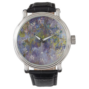 Glyzinie (linke Hälfte) von Claude Monet Armbanduhr