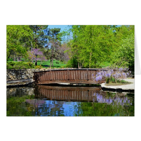 Glyzinien in der Blüte im losen Park, Kansas City Karte