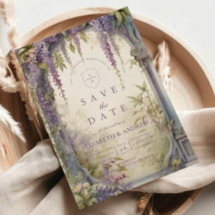 Glyzinienbogen Botanische Hochzeit Save The Date