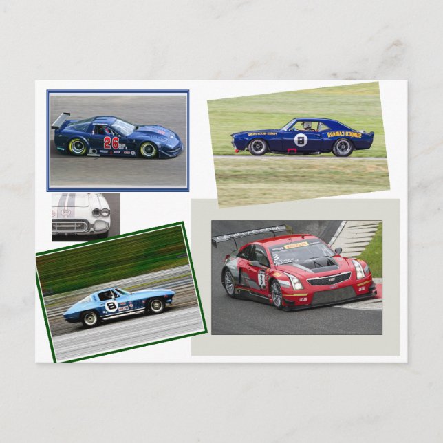 GM Racing Postkarte (Vorderseite)