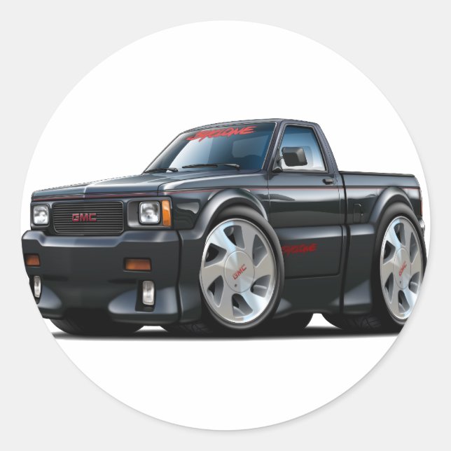 GMC Syclone Runder Aufkleber (Vorderseite)