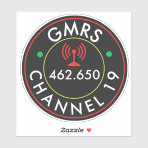 GMRS. Kanal 19 Aufkleber