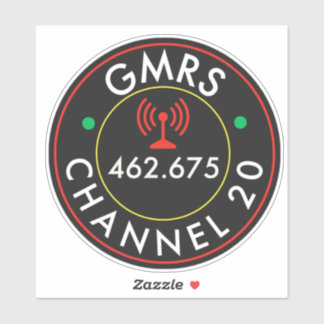 GMRS. Kanal 20 Aufkleber