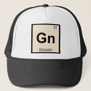 Gn - Gnocchi Chemie Periodisches Tabellensymbol Truckerkappe