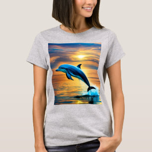 Gnade des Ozeans: Das Gleiten eines Delfins T-Shirt