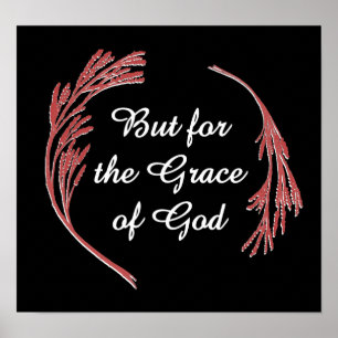 Gnade Gottes Erholung Slogan Inspiration Sprichwor Poster