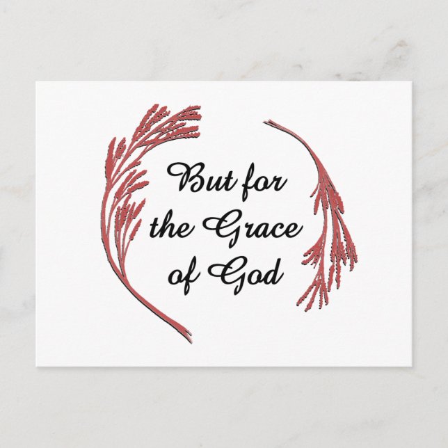 Gnade Gottes Erholung Slogan Inspiration Sprichwor Postkarte (Vorderseite)