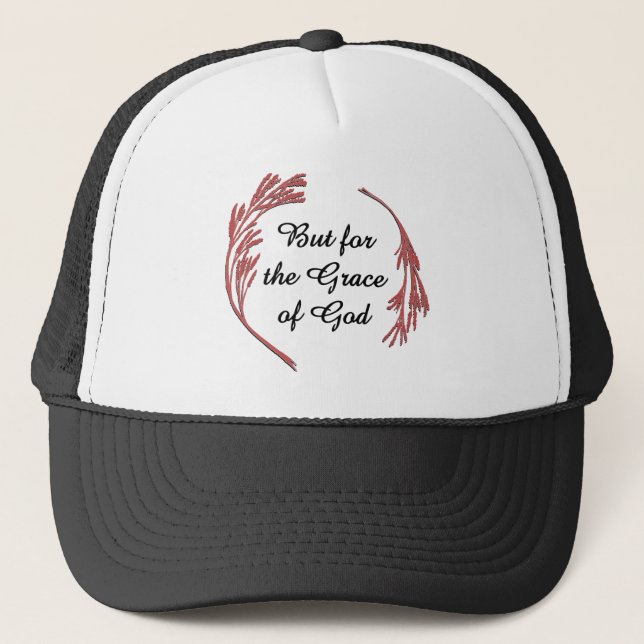 Gnade Gottes Erholung Slogan Inspiration Sprichwor Truckerkappe (Vorderseite)