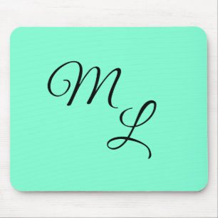 Gnade: Schwarz auf Minze Grün Mousepad
