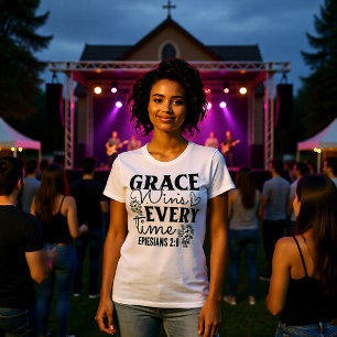 Gnade siegt jedes Mal Epheser 2:8 T-Shirt