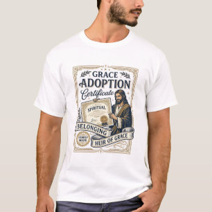 Gnaden-Adoptionsurkunde Spirituell Jesus Adoptio T-Shirt