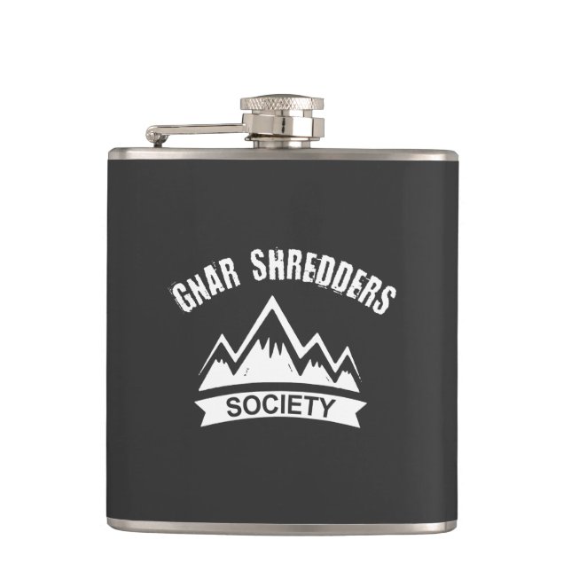 Gnar Shredders Society Flachmann (Vorderseite)